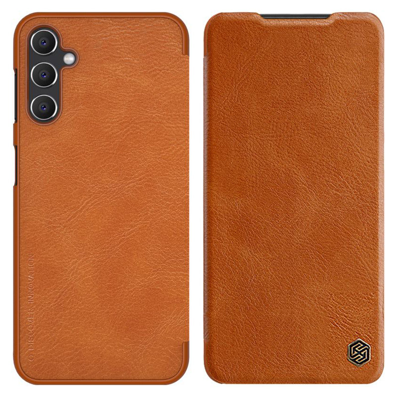NILLKIN Qin-serien til Samsung Galaxy A14 5G PU-læder PC-telefonetui Stødsikkert cover med kortholder NILLKIN Qin-serien til Samsung Galaxy A14 5G PU-læder PC-telefonetui Stødsikkert cover med kortholder